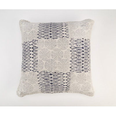 Coussin décoratif géométrique en coton 