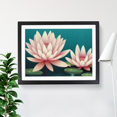 Enchanting Water Lily Flowers - Single Picture Frame Print
