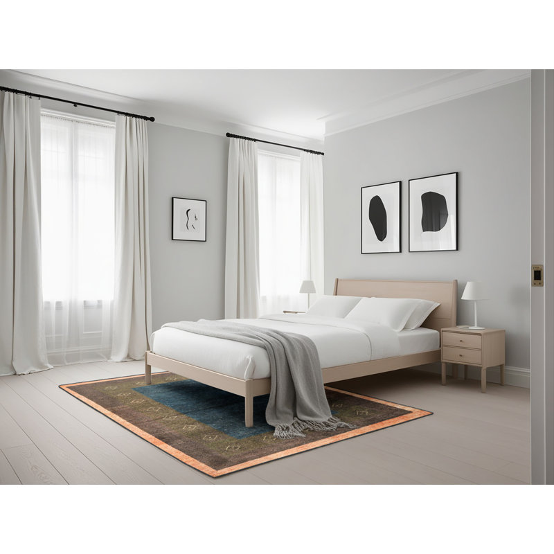 Abstract Indoor Rug, Rectangle 5' x 7'