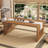 Badin 39.4''W x 11.8" D Rectangular Japanese Folding Coffee Table, No Assembly Required