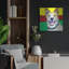  «Sydney» par Pat Saunders-Art mural en métal blanc, 24 po x 24 po-867025110