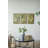 S/3 Rectangular Canvas Map Wall Art