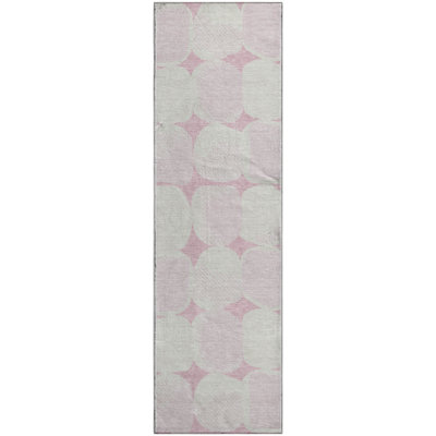 Premium Machine Washable Prisco Pink Rug
