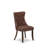 10-Pc Dining Table Set contains an Extendable Rectangle Kitchen Table, 1 Coffee Table, 7 Polyester Dining Chairs and 1 Bench, Antique Walnut-124598924-124598927
