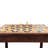 Wooden Chess Checkers and Backgammon 3 in 1 Combo Game Table Furniture Set, 25" x 25", 4" King