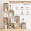 Greta 64'' H x 61'' W Step Bookcase-382083244