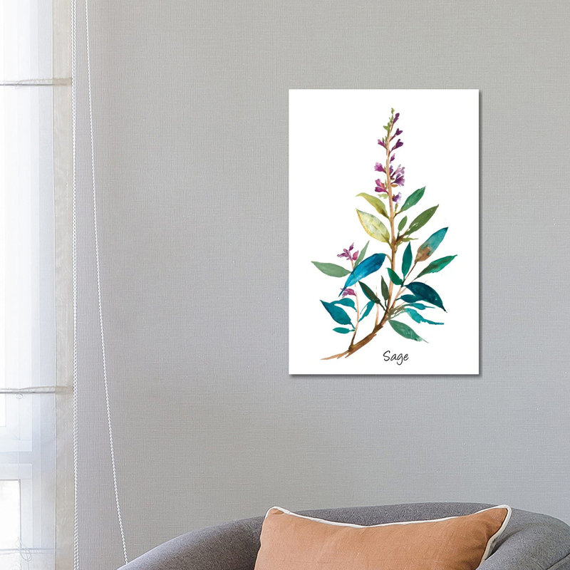 Sage II by Asia Jensen - Wrapped Canvas Painting, 101.6 cm H x 66.04 cm W x 3.175 cm D