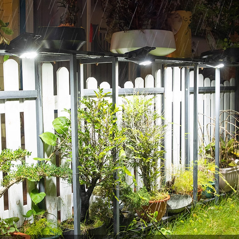 1 - Head LED Solar Powered Dusk to Dawn Outdoor Security Wall Pack with Motion Sensor, White