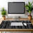 CounterArt Black & White Large Waterproof Desk Protector with Office Windows Cheat Sheet 32” x 16”