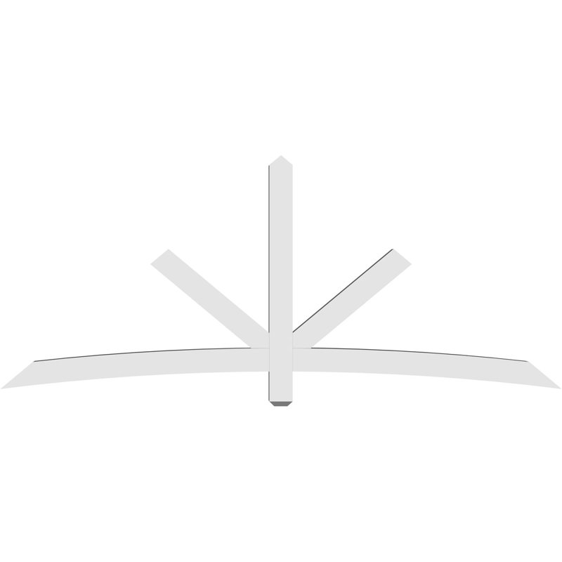 Support de pignon Alberta Alberta, H 40 po x l 96 po (pas : 10/12), P 4 po x F 4 po, PVC