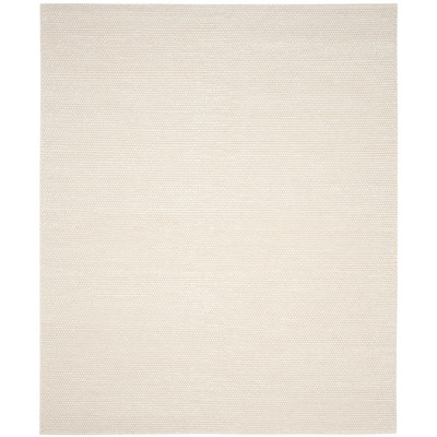 Elle Ivory Hand-Woven Wool Rug