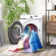 Darline Performance Machine Washable Abstract Rug