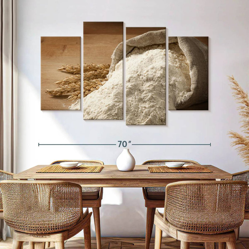 Harnek Flour Bag And Wheat Ears, 42" H x 68" W