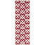 Teresita Sanaz Geometric HandTufted Wool Red/Ivory Area Rug-19272106