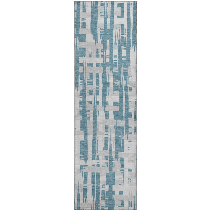Premium Machine Washable Chelston AMF1849 Stripes Rug, Runner 2'3" x 7'6"