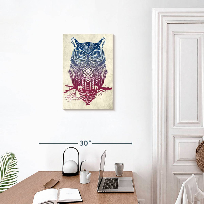 Brampt Warrior Owl, 24" H x 16" W