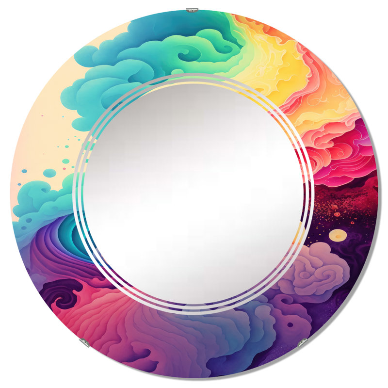 Miroir mural Quameshia, 32 po x 32 po
