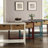 Rectangular Console With White Finish And 2 Organization Table 2 Open Shelf In Style