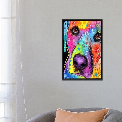 Gros plan labradorgraphic art sur toile