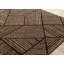 Tapis d'intérieur contemporain rayé brun moderne-1657196666