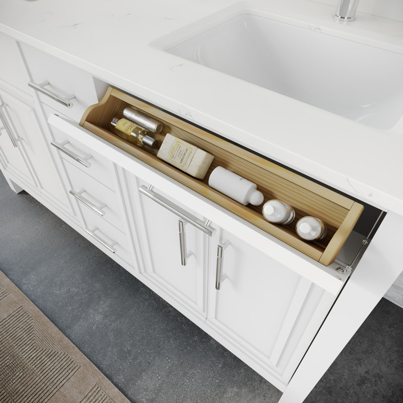 Sibilla 60 po Meuble-lavabo avec tiroir, Blanc