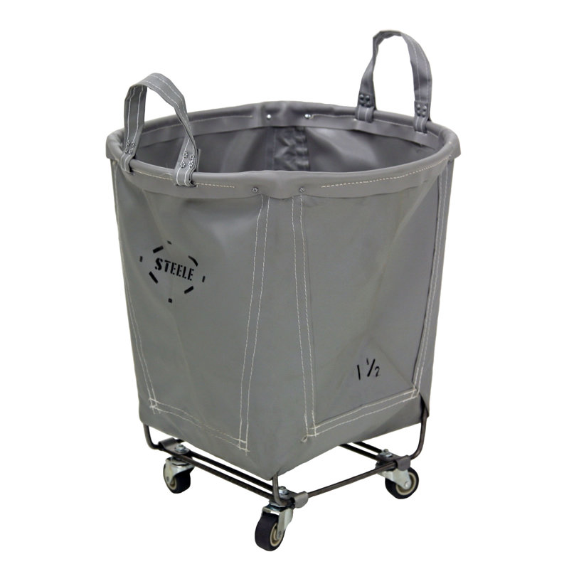 Round transport truck canvas - 1.5 Bu, 2 po, Vinyle gris avec rebord en vinyle gris