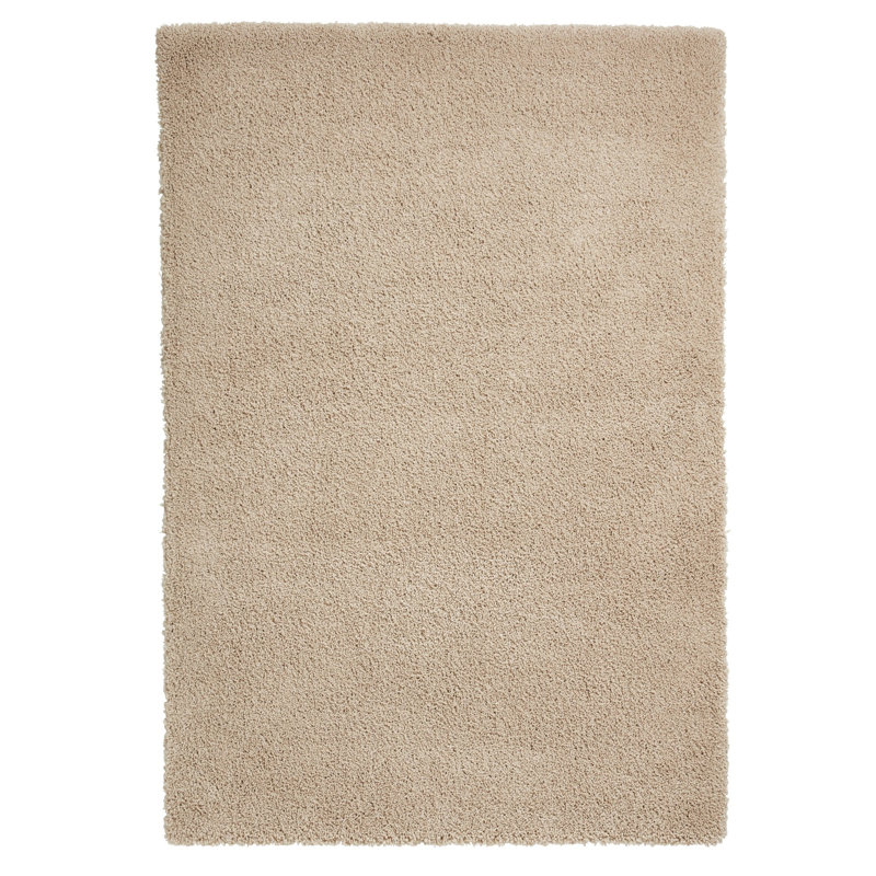 Reyne 9000 Camel Machine Made Shaggy Area Rug, Rectangle 120 x 170cm