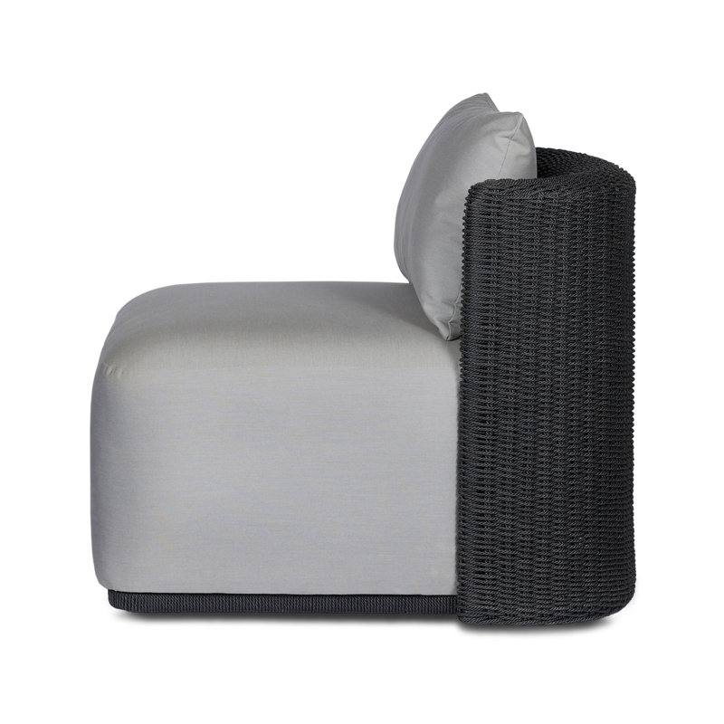 Somers Outdoor Swivel Lounge Chair, Arashi Grey