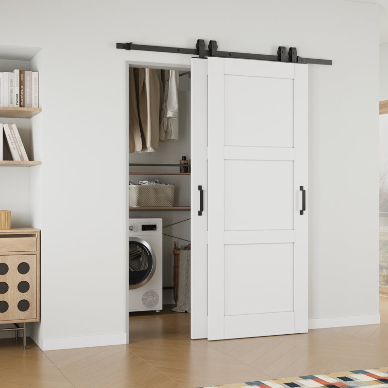 Portes doubles de grange coulissantes à double paroi avec ensemble de quincaillerie 56 "x 96" de hauteur 56 "x 96"