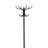 Black 12-Hook Coat Rack