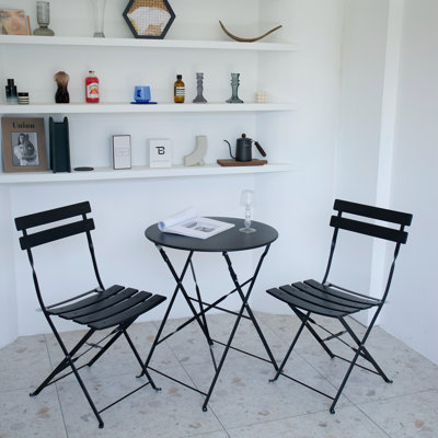 Ensemble bistro en acier Shelah Premium
