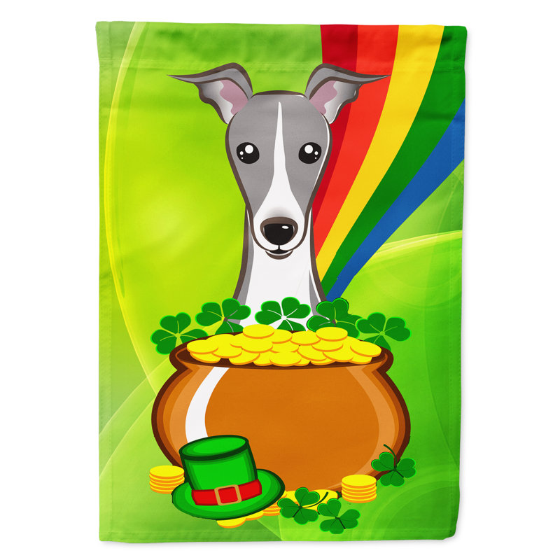 Drapeau de jardin Arella St. Patrick's, Lévrier