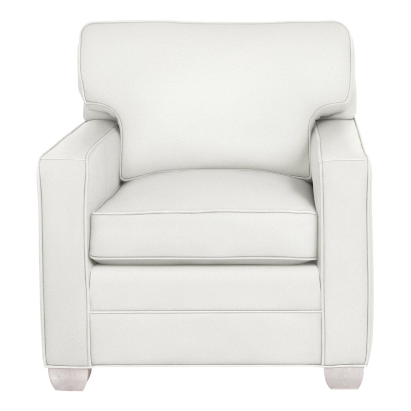 Chaise Hillcrest 37 ", Peau de mouton Kempsey, Gris tourterelle