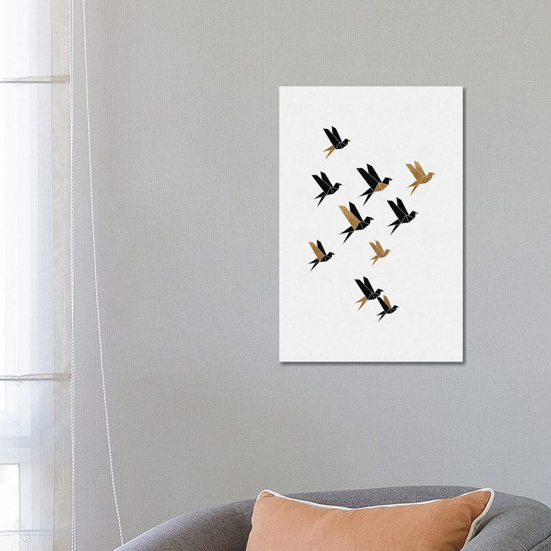 Origami Birds Collage III by Orara Studio - Wrapped Canvas Gallery-Wrapped Canvas Giclée, 66.04 cm H x 45.72 cm W