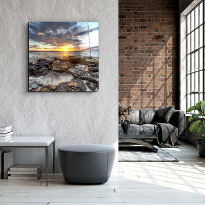 Superbe peinture décorative en verre trempé de 19,7 po x 19,7 po | 100% verre trempé, épaisseur: 0,16 pouce | Impression UV pour des couleurs éclatantes | Parfait pour la décoration intérieure, le salon ou le bureau