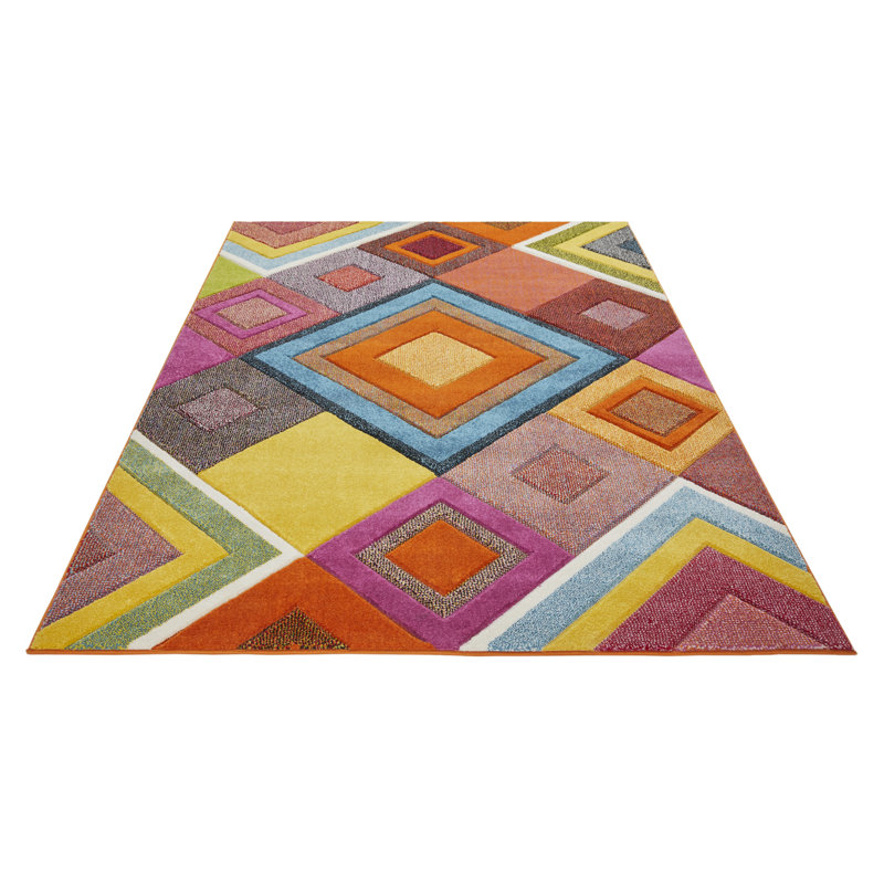 Geometric Area Rug, Rectangle 80 x 150cm