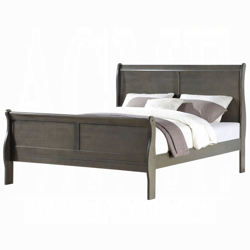 Lit Louis Philippe EK, Grey, Très grand