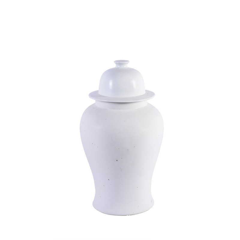 Pot en porcelaine blanc 19 po