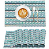  Dining Table Rectangle Placemats 100% Cotton Multi Pattern 13x19 Inches