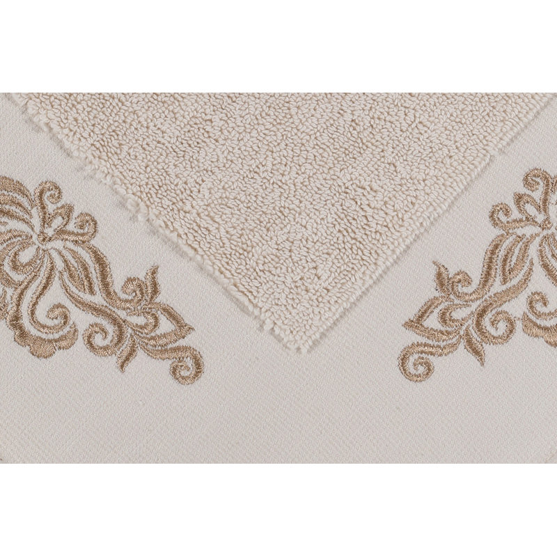 Ensemble de tapis pour salle de bain 2 pièces McCoy, Crème