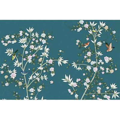 Idées murales murales pour chambre à coucher, style chinois, 3 adhésifs muraux amovibles à peler et coller