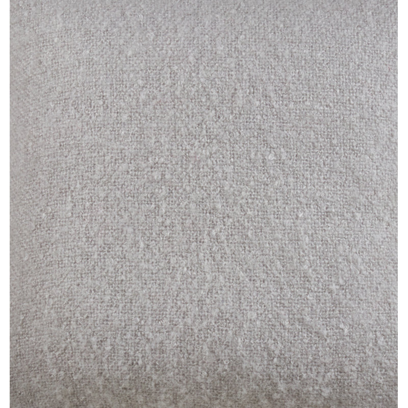 Pink Faux Mohair Rectangular Throw Pillow, 14 x 23 in