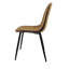 5 pièces, ensemble de salle à manger moderne en panneau de fibres à densité moyenne de 55 pouces avec 4 chaises d'appoint rembourrées-336196787