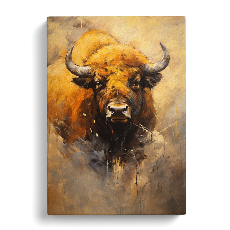 Bison Contemporary No.2 - Print, 76cm H x 50cm W x 3cm D