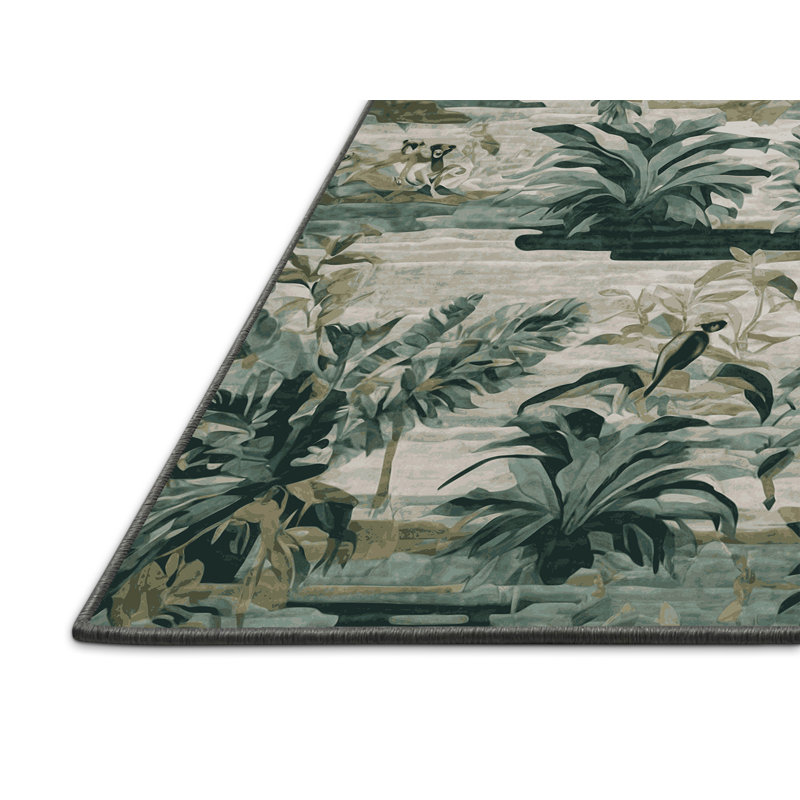 Tapis gris soyeux et moelleux, Rectangle 4 pi x 6 pi