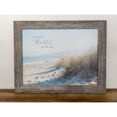 «Always Be Thankful Beach», impression encadrée
