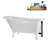 58" Streamlin Clawfoot Tub,Tray,Drain, Clawfeet-101628931-102219861