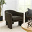 Chaise d'appoint Lery, trépied à dossier courbé, velours, 29 po-115686151