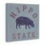 Art mural sur toile "Hippo State" par Spirit Animals / Life Is High-859623043