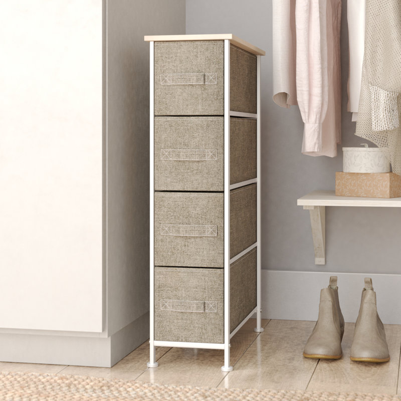 Commode étroite 4 tiroirs l 7,99 po
